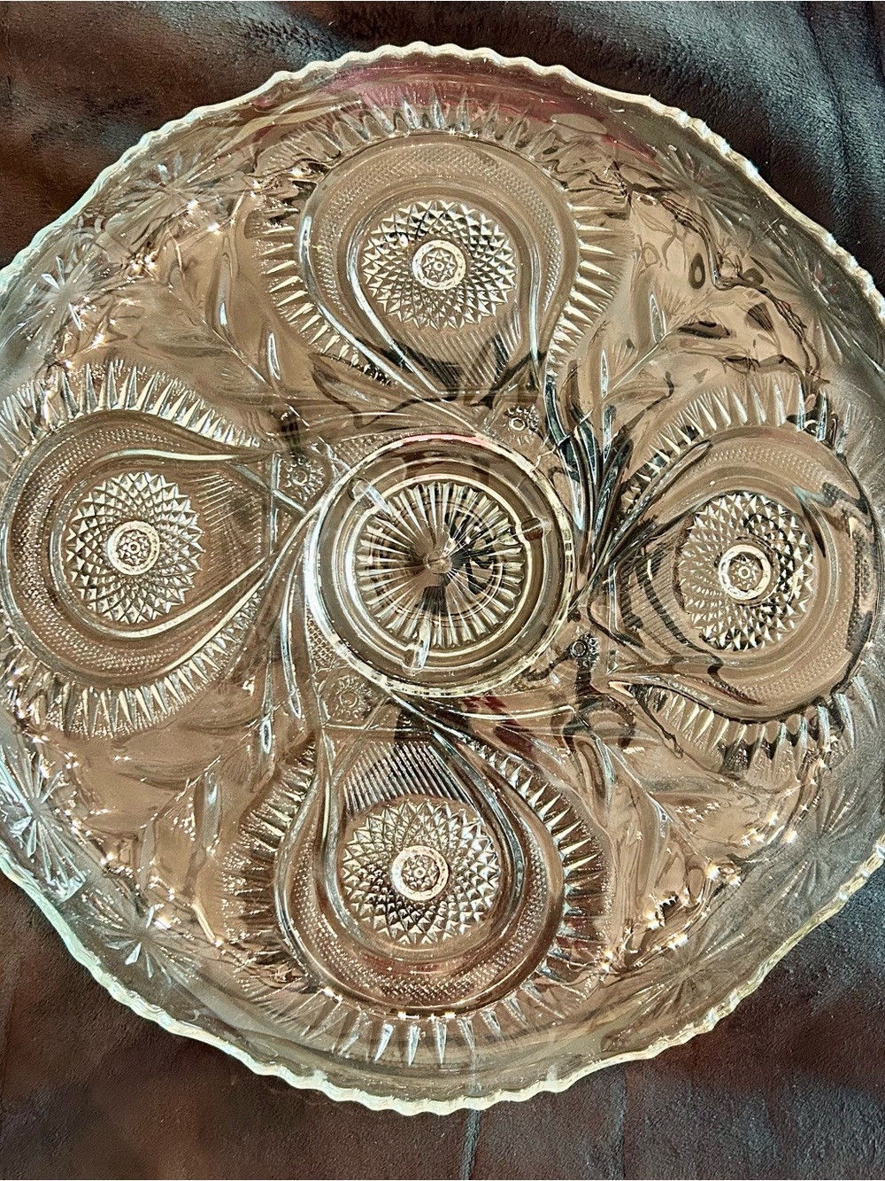 Massive 21” VTG LE Smith Serving Platter/Charcuterie Plate